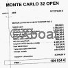 Fiche technique MONTE CARLO 32 OPEN