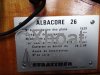 Fiche technique ALBACORE 26